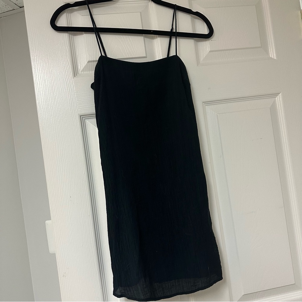 Black mini dress